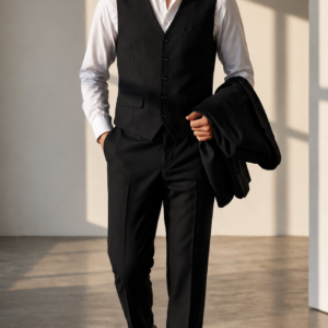 Black waistcoat