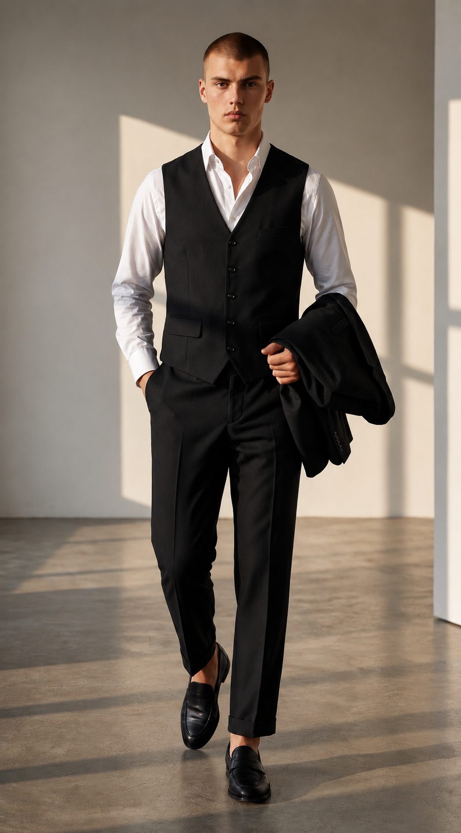 Black waistcoat